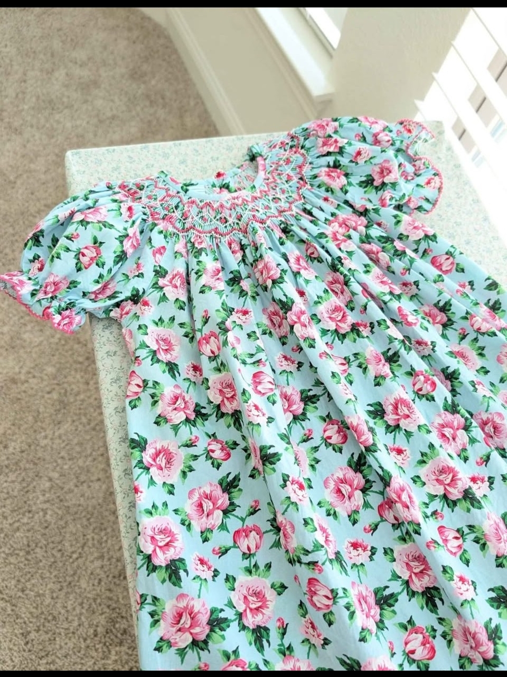 24 Mos Smocked Floral Dress